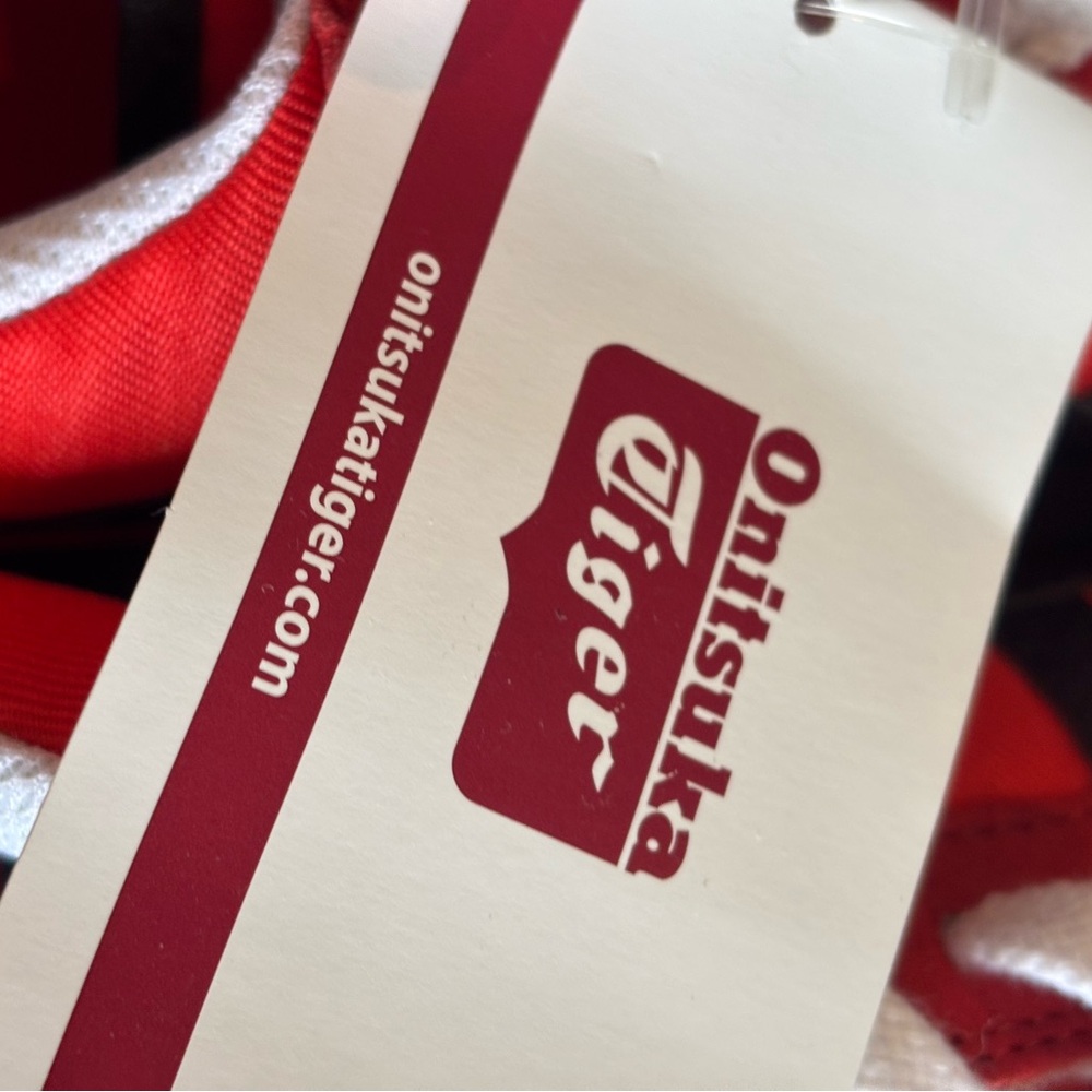 Onitsuka Tiger by Asics Red, White and Black Retro Low-Tops - Picture 8 of 10